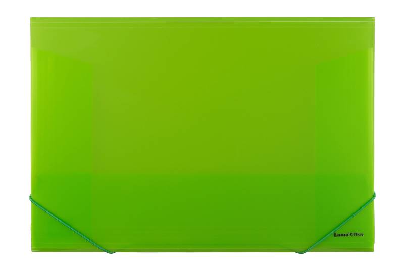 Carpeta 3 Solapas C/Elast 35X50 Plast  Lama Translu Verde