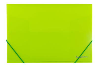 Carpeta 3 Solapas C/Elast A4 Polip Transluc Verde Mza Lama Pp02An
