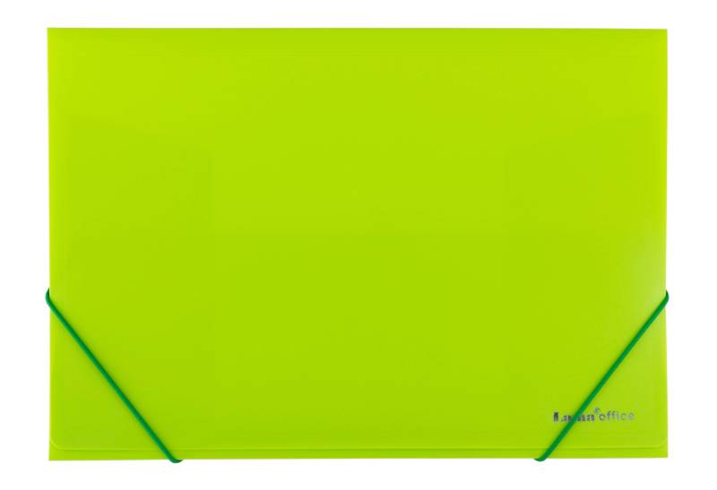 Carpeta 3 Solapas C/Elast A4 Polip Transluc Verde Mza Lama Pp02An