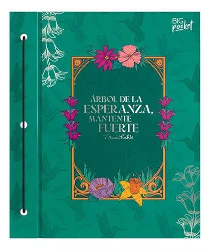 Carpeta C/Cordon N°3 Ppr Frida Kahlo Cartoné