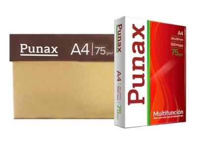 Papel Punax 75 Gr A4 210X297 500 Hj Caja X 10 Uni