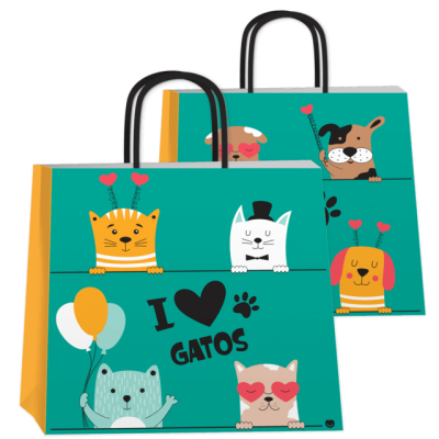 Bolsa P/Regalo Romipack Puppies 30X32