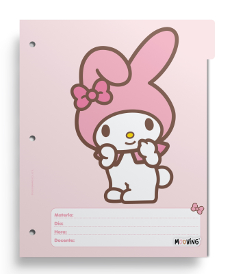 Separador De Materias Escolar Mooving My Melody 1261