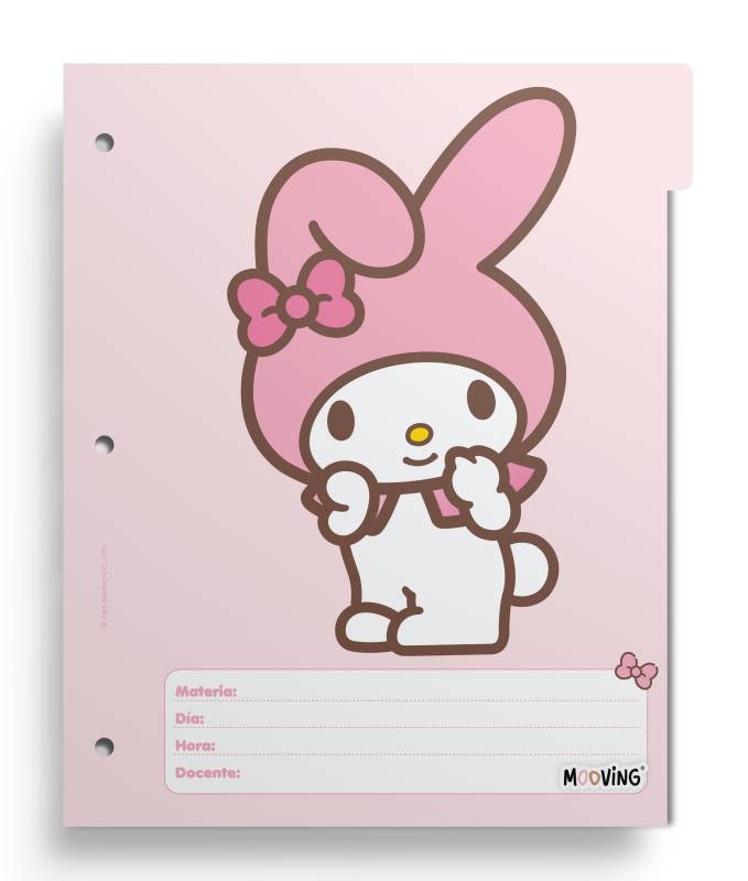 Separador De Materias Escolar Mooving My Melody 1261