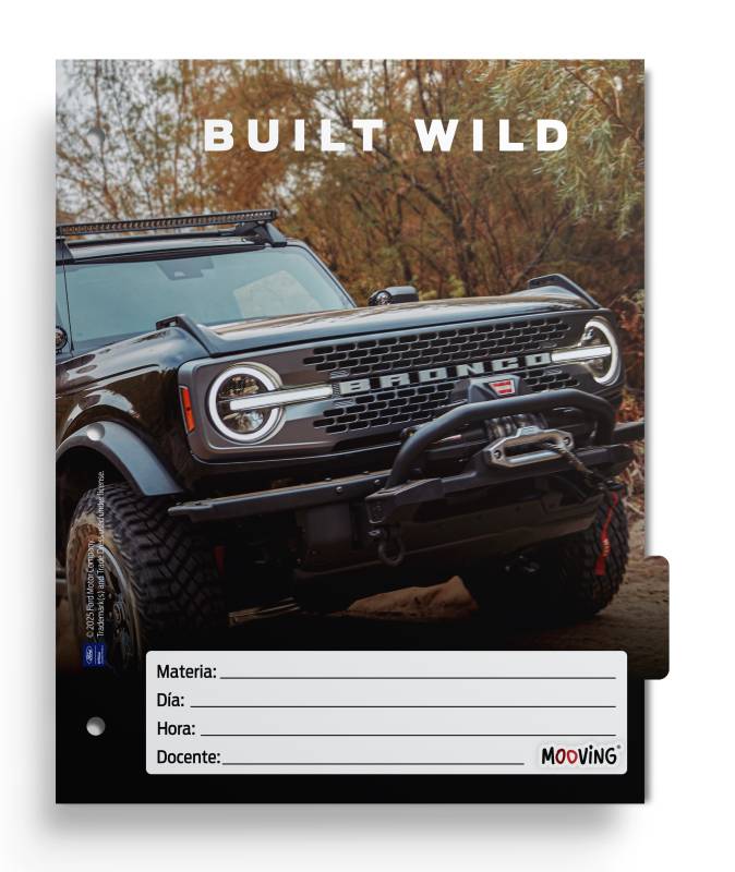 Separador De Materias Escolar Mooving Ford 1262