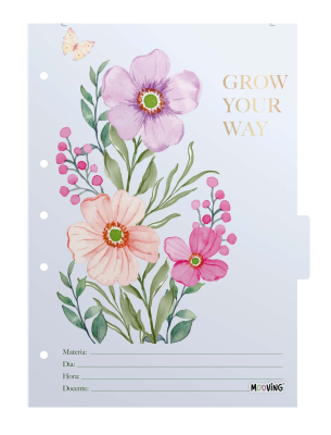 Separadores De Materias Mooving A4 Garden 2241