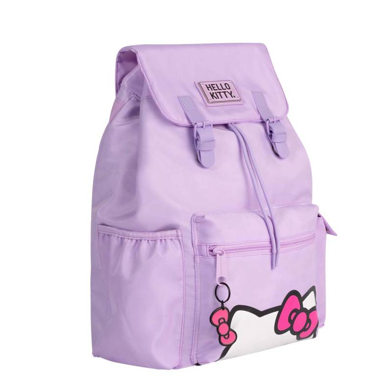 Mochila Mooving Hello Kitty Lila Espalda 1641126