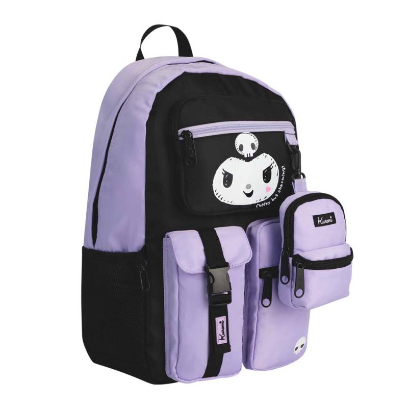 Mochila Mooving Kuromi Black Espalda 1642126