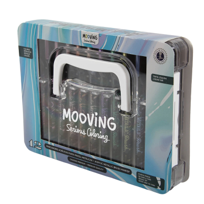 Marcadores Mooving Acrílico Metálicos X 12 Un  3121312