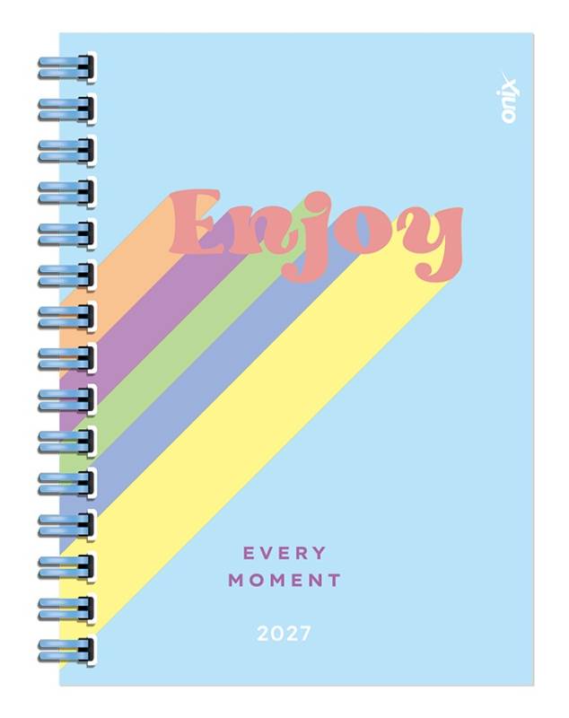 Agenda Onix 2027 C/Esp Rainbow Enjoy 16X22 Semanal Td 112 P Ag27B009
