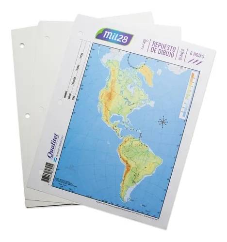 Repuesto P/Dibujo N° 3 Blanco Mil28 8 Hjs