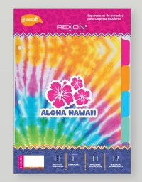Separador De Materias Rexon C/Solapa Aloha Hawaii 6 Hjs