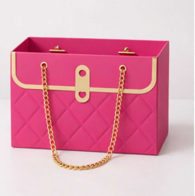 Bolsa Regalo Rexon Fucsia C/Cadena 17X11X20 Cm