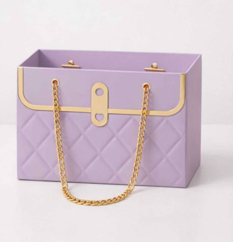 Bolsa Regalo Rexon Lila C/Cadena 17X11X20 Cm