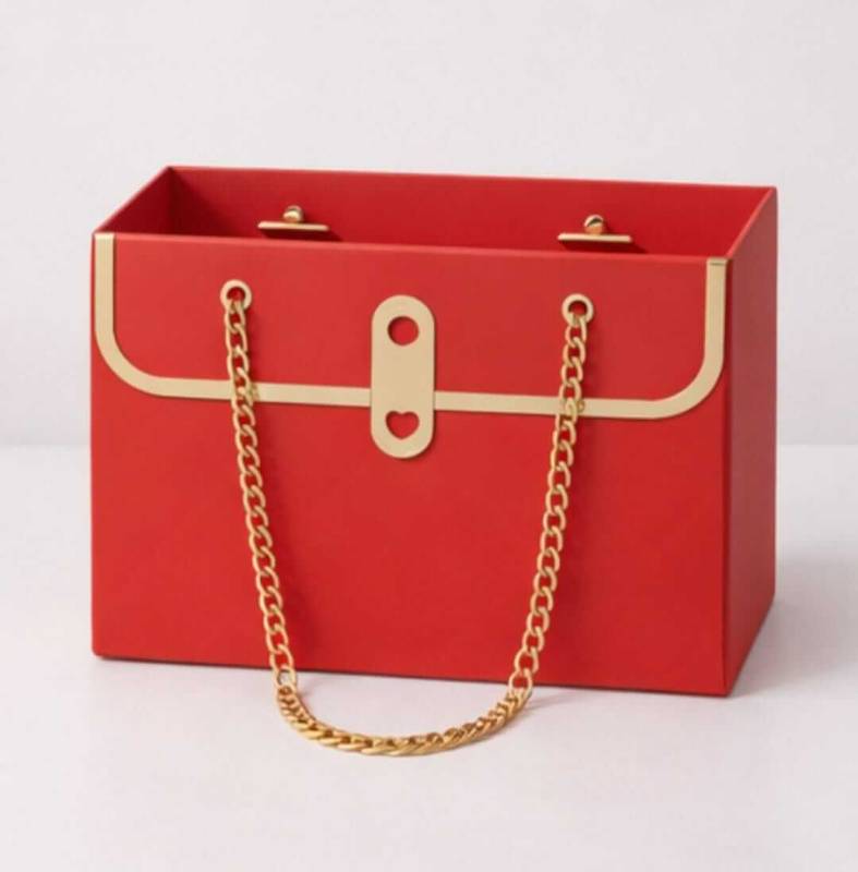 Bolsa Regalo Rexon Rojo C/Cadena 17X11X20 Cm