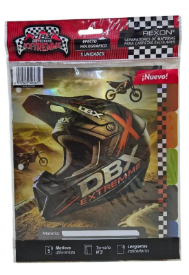 Separador De Materias Rexon C/Solapa Dbx Extreme  6 Hjs