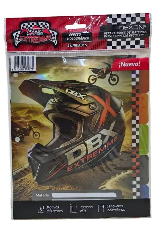 Separador De Materias Rexon C/Solapa Dbx Extreme  6 Hjs