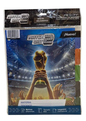 Separador De Materias Rexon C/Solapa Match Day 6 Hjs