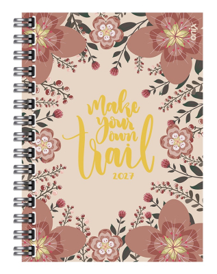 Agenda Onix 2027 C/Esp Eco-Rococo Marron 16X22 Diaria Td 320 P Ag27E013 