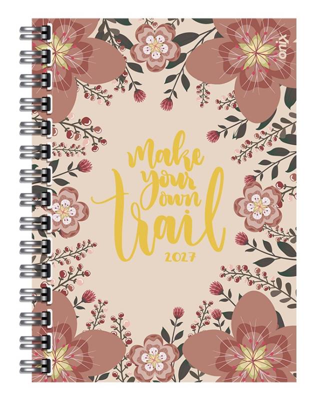 Agenda Onix 2027 C/Esp Eco-Rococo Marron 16X22 Diaria Td 320 P Ag27E013