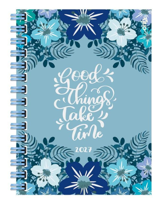 Agenda Onix 2027 C/Esp Eco-Rococo Azul16X22 Diaria Td 320 P Ag27E013 