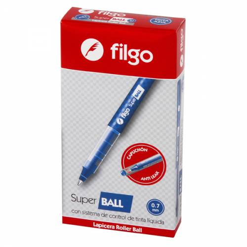 Lapicera Roller Ball Filgo Sb7 Tinta Liquida 0.7mm Azul