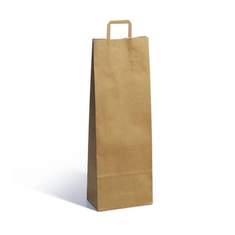Bolsa Kraft Natural Classic 14X8X40 P/Botella