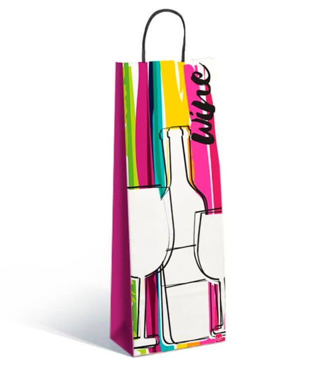 Bolsa P/Regalo Romipack Colour Wine 14X40