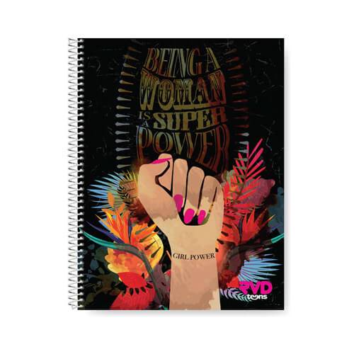 Cuaderno Rvd Girl Power 29,7 C/esp X 150 Hjs Rayado