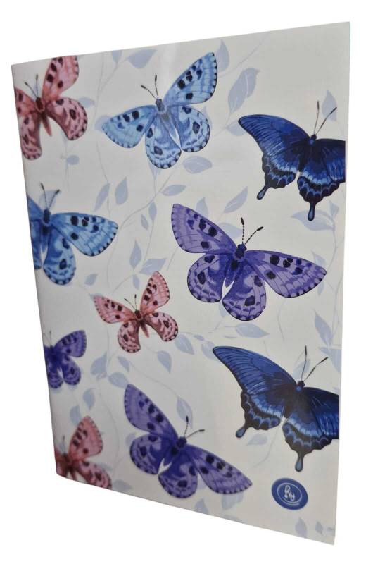 Libreta Ry Acaballada 64Hjs 10.5 X 15 Cm Mariposas