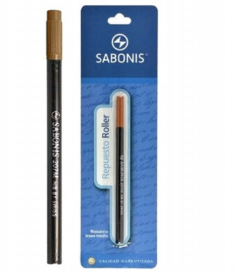 Repuesto Sabonis P/Roller Ball Negro 