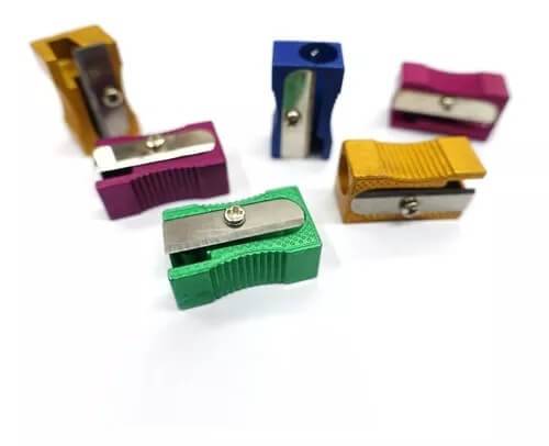 Sacapuntas Metal Color Memoris Caja X 24 Unid