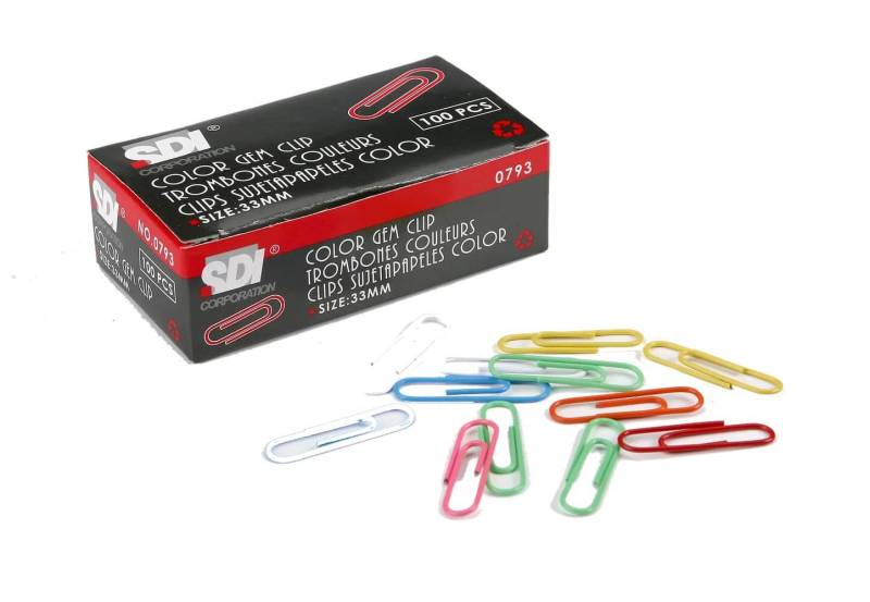 Clips Sdi Forrado N° 793 33Mm X 100 Un