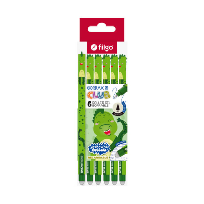 Lapicera Roller Filgo Borrax Se Club Dragon Caja X 6 Un