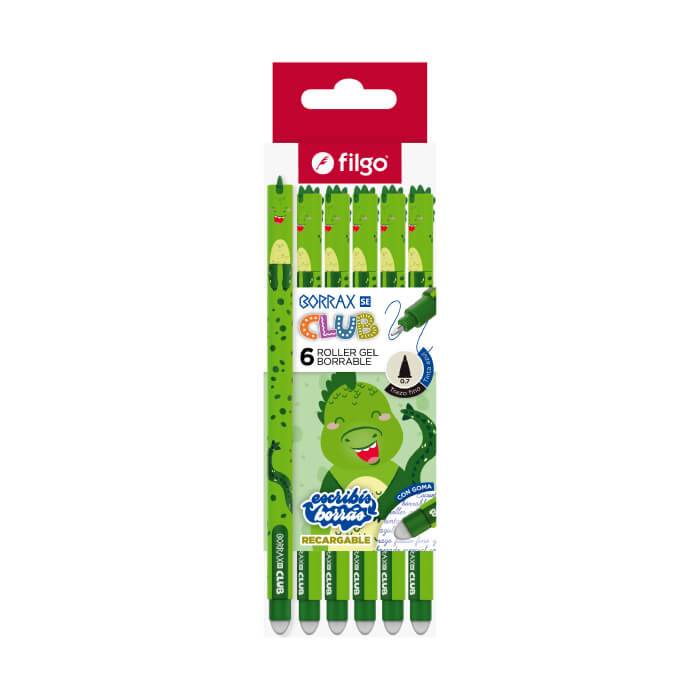 Lapicera Roller Filgo Borrax Se Club Dragon Caja X 6 Un