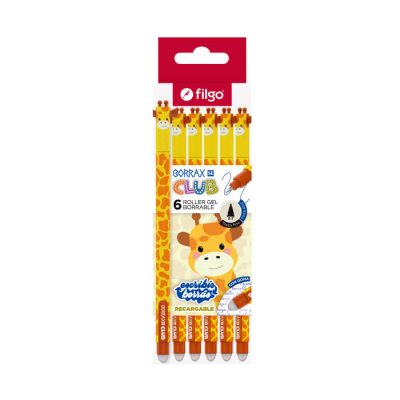 Lapicera Roller Filgo Borrax Se Club Jirafa Caja X 6 Un