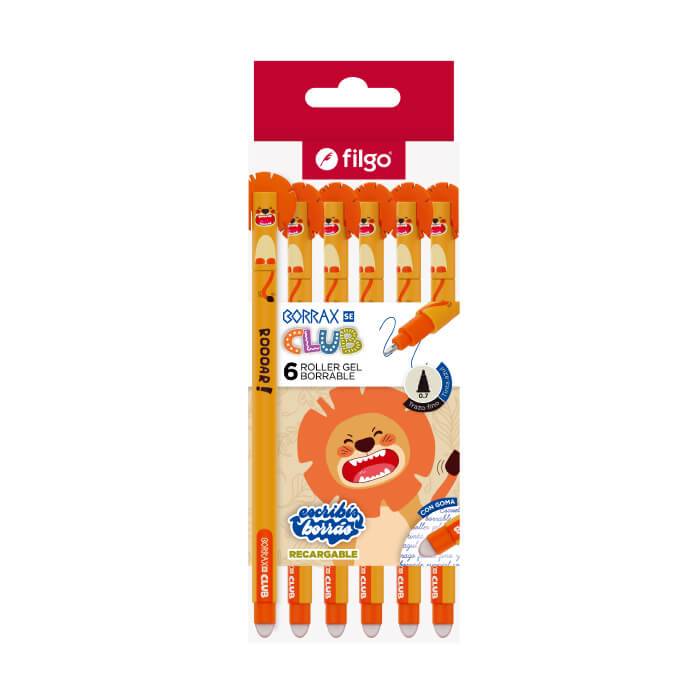 Lapicera Roller Filgo Borrax Se Club Leon Caja X 6 Un