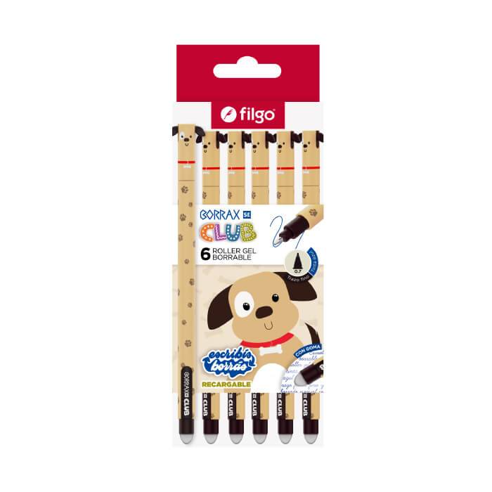 Lapicera Roller Filgo Borrax Se Club Perro Caja X 6 Un