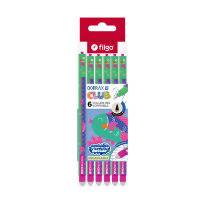 Lapicera Roller Filgo Borrax Se Club Pez Caja X 6 Un
