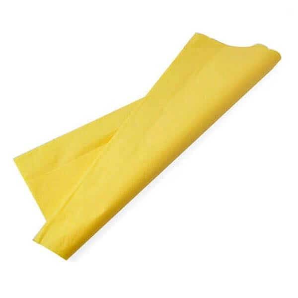 Papel Barrilete Color Amarillo Paq X 50