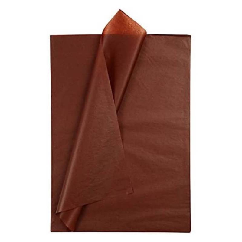 Papel Barrilete Color Marrón Paq X 10
