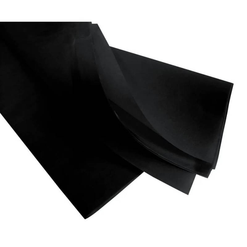 Papel Barrilete Color Negro Paq X 10