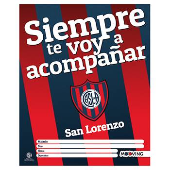 Separador De Materias Escolar Mooving San Lorenzo 1182