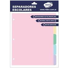 Separador De Materias Rideo Escolar Fresh 5 Posic 2001/11