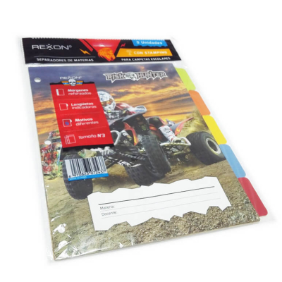 Separador De Materias Rexon C/Solapa Risk Hunter 6 Hjs