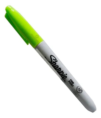 Marcador Sharpie Fino Permanente Verde Lima