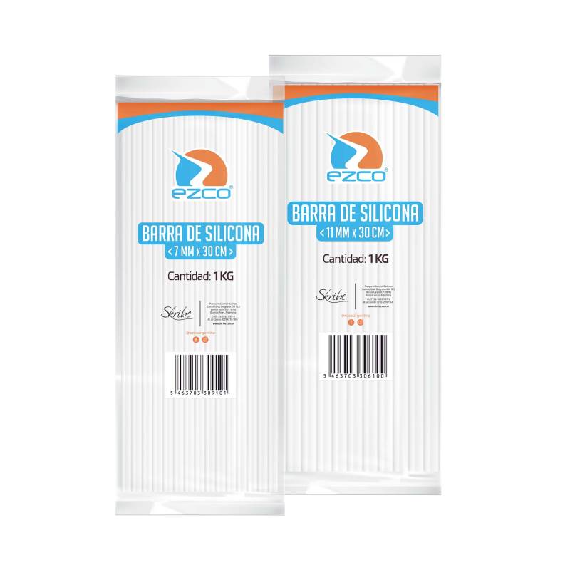 Barra P/Pistola Encolad 30Cm Gruesa Ezco Bolsa X 1 Kg (35 Barras)