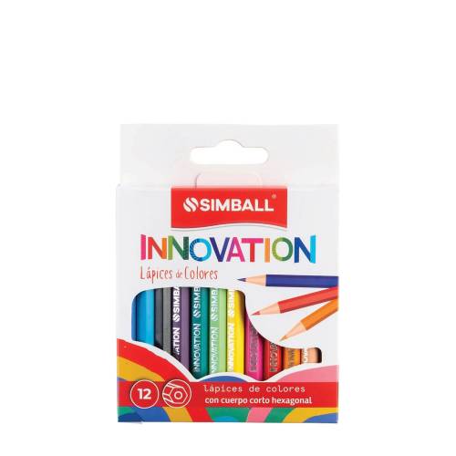 Lapices De Colores Simball Innovation X 12 Cortos