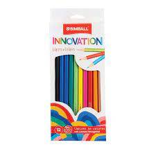 Lapices De Colores Simball Innovation X 12 Largos