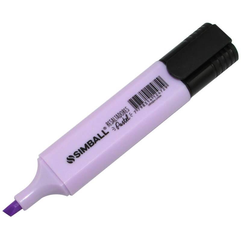 Resaltador Simball Plano Pastel Lila